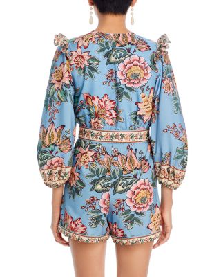 Wonderful Bouquet Blue Romper - Exclusive