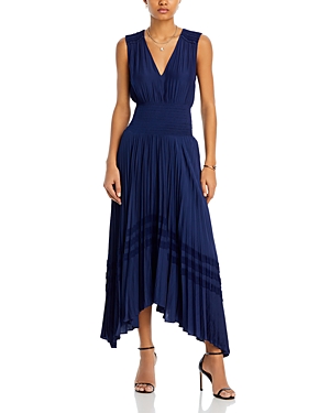 Shop Ramy Brook Livia Dress In Spring Navy