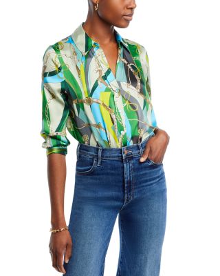 L'AGENCE - Dani Silk Printed Blouse
