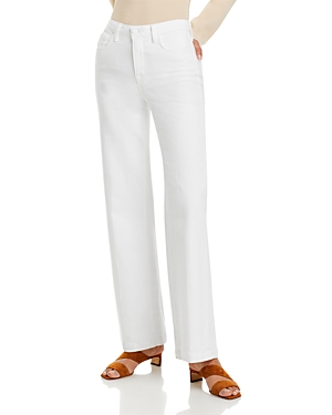 Shop L Agence L'agence Scottie High Rise Wide Leg Jeans In Blanc