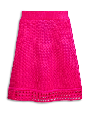 Aqua Girls' Crochet Skirt, Little Kid, Big Kid - 100% Exclusive In Hot Pink