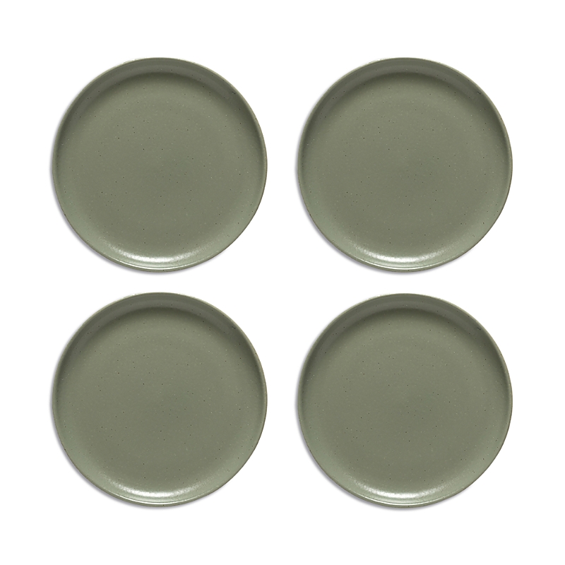 Costa Nova Pacifica Salad Plates, Set Of 4 In Artichoke