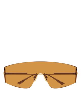 Light Ribbon Mask Metal Sunglasses, 99mm