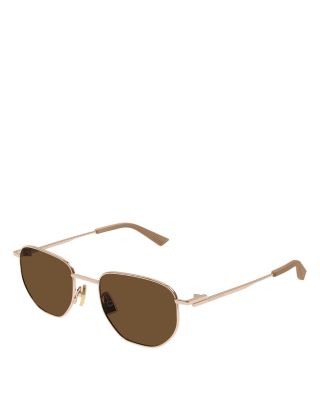 Bottega Veneta Split Round Metal Sunglasses, 50mm