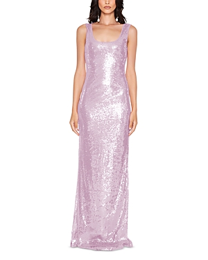 Shop Nookie Oracle Sequin Gown In Lilac