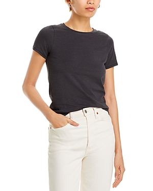 Splendid Genevieve Womens Crewneck Short Sleeve T-shirt In Lead