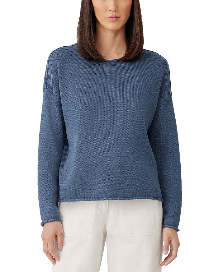 Eileen Fisher Boxy Crewneck Sweater | Bloomingdale's