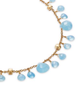 18K Yellow Gold Paradise Aquamarine Dangle Bracelet - Exclusive