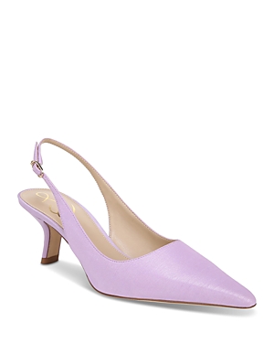 Shop Sam Edelman Women's Bianka Pointed Toe Slingback Pumps In Orchid Blossom