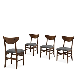 Shop Crosley Landon Wood Dining Chair, Set Of 4 In Brown