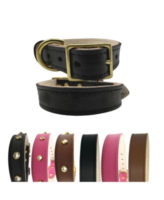 Bonne et Filou - Plain Leather Dog Collar