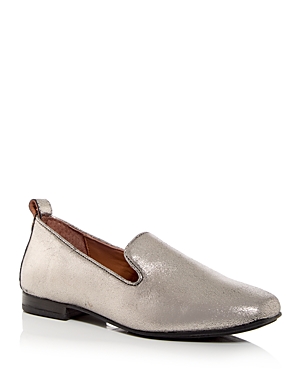 Gentle Souls By Kenneth Cole Women's Morgan Smoking Slipper Loafers In Peweter Leather