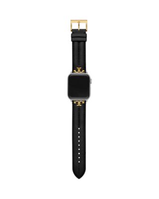 Apple Watch&reg; Kira Black Leather Strap, 38mm-45mm
