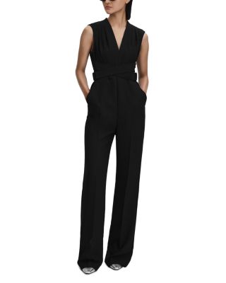 REISS - Riyo Belted Wrap Jumpsuit