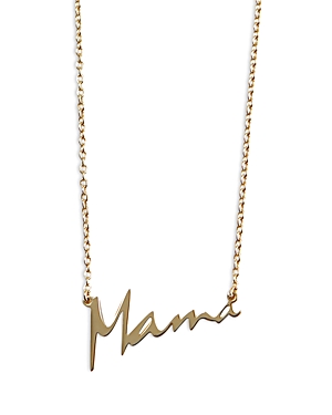 Argento Vivo Mama Pendant Necklace, 16 + 2 In Gold