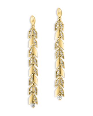 Bloomingdale's Fine Collection - Diamond Chevron Drop Earrings in 14K Yellow Gold, 0.35 ct. t.w.