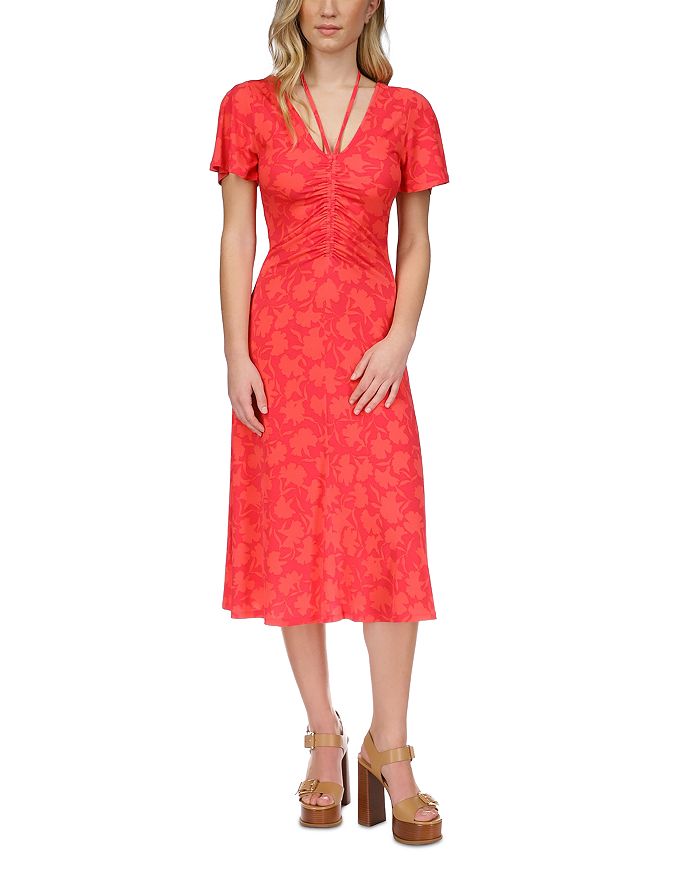 Michael kors 2025 flutter sleeve dress