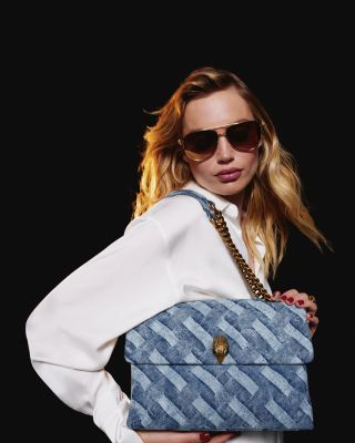 Kensington Medium Denim Crossbody