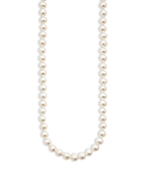 Shop Lagos 18k Yellow Gold & Sterling Silver Luna Cultured Freshwater Pearl Collar Necklace, 24 In White