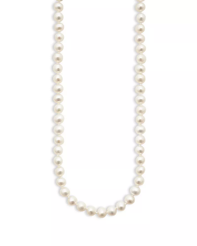 Lagos 18K Yellow Gold & Sterling Silver Luna Cultured Freshwater Pearl Collar Necklace, 24