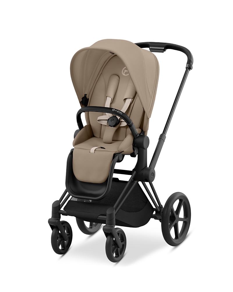 Cybex Priam 4 Stroller Matte Black Frame In Matte Black/cozy Beige