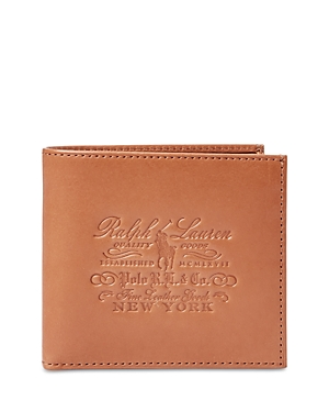 Shop Polo Ralph Lauren Heritage Full Grain Leather Wallet In Tan
