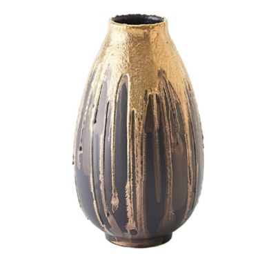 Global Views Cauldron Vase Gold Medium