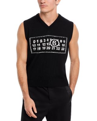 トップス Maison Margiela tape sweat dress vest MM6 Maison Margiela Jacquard Sweater Vest | Bloomingdale's