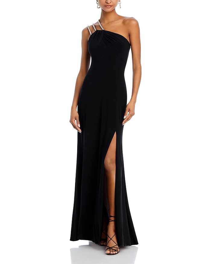 AQUA Embellished One Shoulder Dress - 100% Exclusive | Bloomingdale's