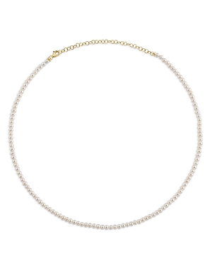 Moon & Meadow 14K Yellow Gold Cultured Freshwater Pearl Collar Necklace, 18-21