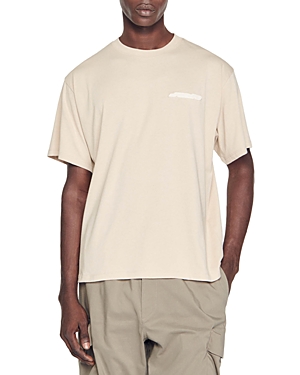 Sandro Rubber Patch Short Sleeve Tee