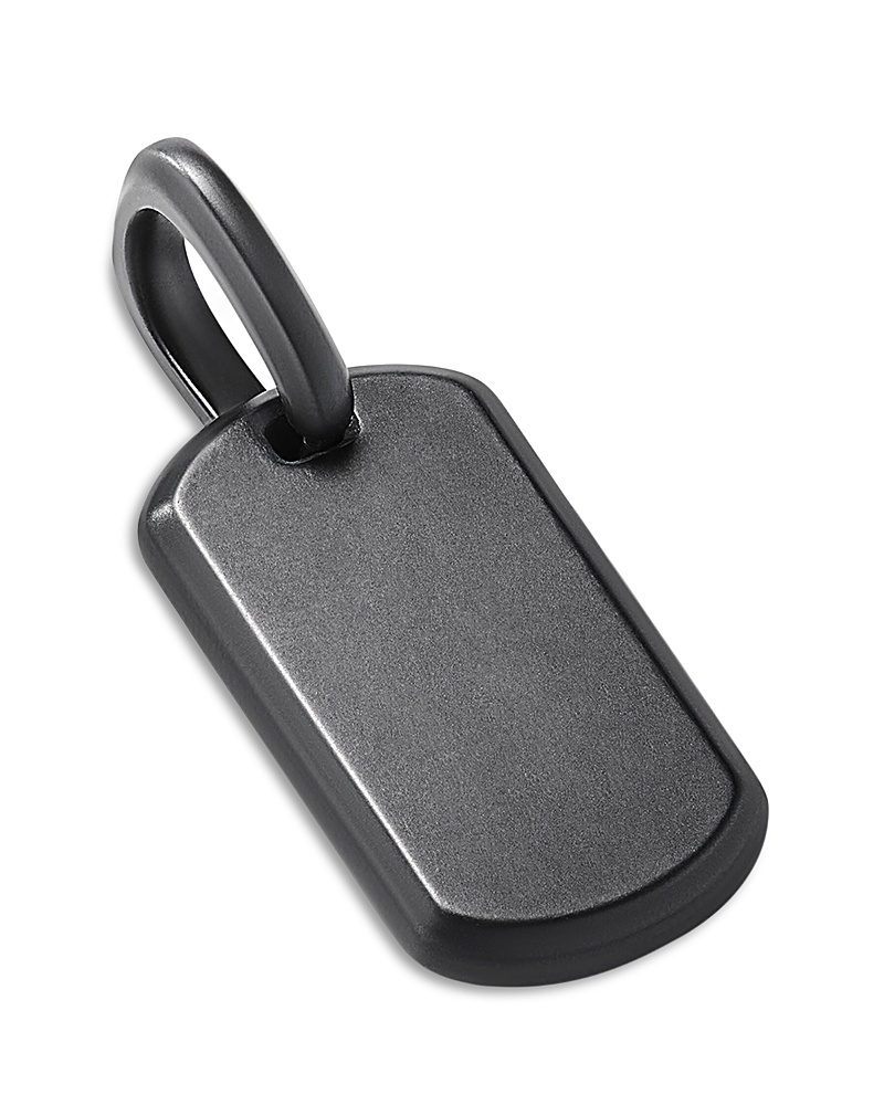 David Yurman Men's Chevron Tag in Black Titanium, 21mm