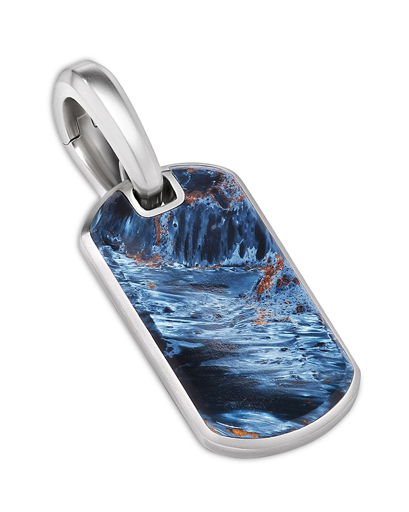 David Yurman Men's Chevron Tag in Sterling Silver, 21mm