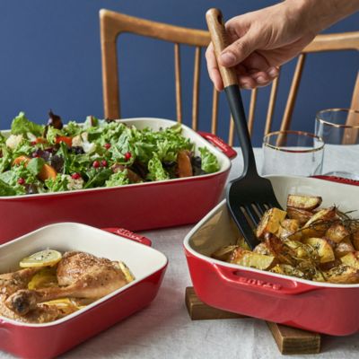 3 Pc Rectangular Stoneware Bakers Set