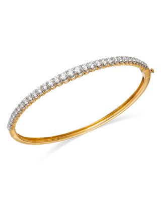 Bloomingdale's Fine Collection - Diamond Graduated Bangle Bracelet in 14K Yellow Gold, 2.0 tcw