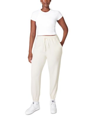 Sand Wash Funnel Neck Half Zip Sweatshirt & Sand Wash Drawstring Sweatpants