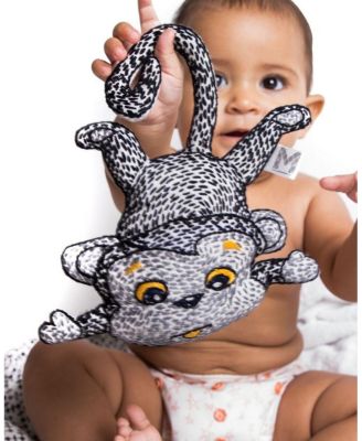 Unisex Handmade Plush Toy Rattle Mani The Monkey - Baby, Little Kid