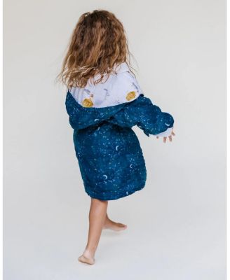 Unisex Hooded Reversible Muslin Robe - Baby, Little Kid, Big Kid