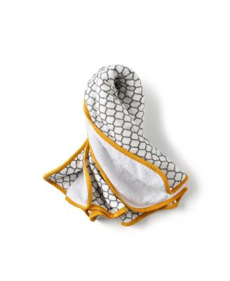 Unisex Handmade Block-Printed Plush Cotton Hooded Plush Towels - Baby, Little Kid, Big Kid