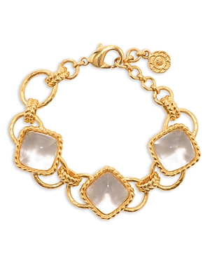 Capucine De Wulf Blandine Quartz Chain Bracelet In 18k Gold Plated