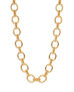 Capucine De Wulf Cleopatra Regal Link Necklace In 18k Gold Plated, 16