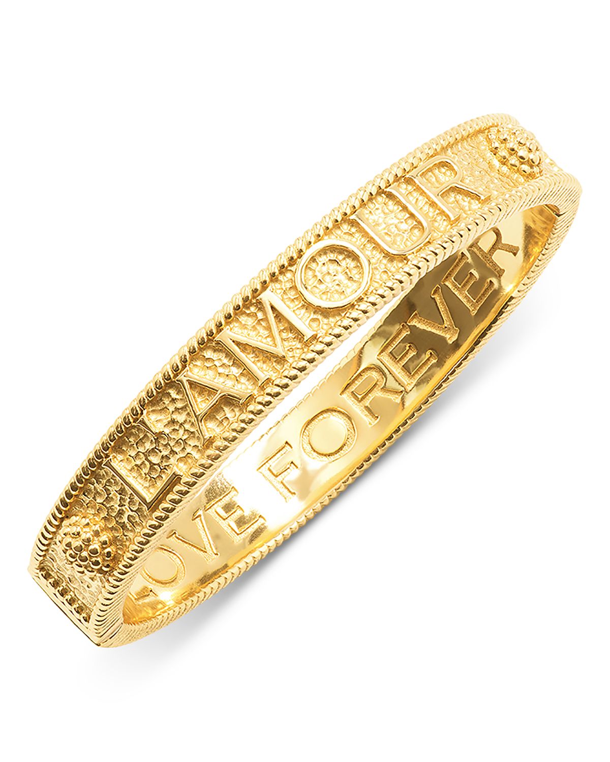 Capucine De Wulf L'Amour Toujour Hinged Bangle Bracelet