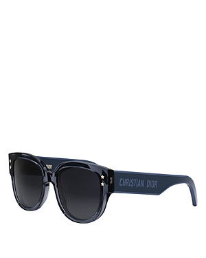 Shop Dior Pacific B2i Polarized Butterfly Sunglasses, 54mm In Blue/gray Polarized Gradient