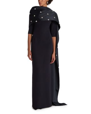 Safiyaa - Cosette Drape Detail Long Dress