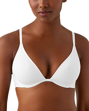 Shop B.tempt'd By Wacoal Cotton To A Tee Plunge Underwire T-shirt Bra In White