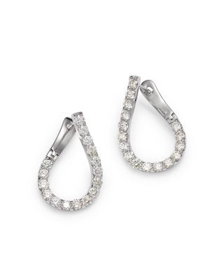 Bloomingdale's Fine Collection Diamond Spiral Hoop Earrings in 14K White Gold, 1.60 ct. t. w.