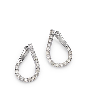 Bloomingdale's Diamond Spiral Hoop Earrings in 14K White Gold, 1.60 ct. t.w.