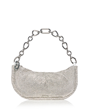 Shop Cult Gaia Estrella Mini Rhinestone Shoulder Bag In Silver Rhinestone