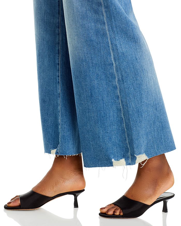 Frame Le Palazzo Belted High-rise Wide-leg Jeans In Wavey Mode