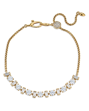 Shop Nadri Gwen Cubic Zirconia Slider Bracelet In Gold